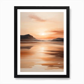 Sunset Over The Water Art Print Art Print