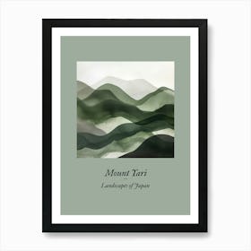 Landscapes Of Japan Mount Yari Art Print