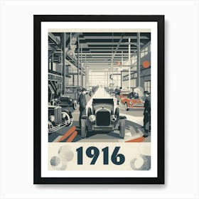 Aihrgdesign A Vintage Industrial Poster Celebrating Automobil B89b93be 8532 4236 A145 429bdb19cd80 1 Art Print