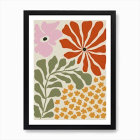 Mid-century blossom Art Print