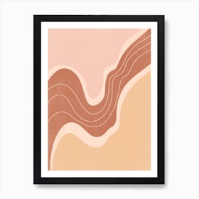 Abstract Neutral Shapes 4 Art Print