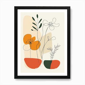 Abstract Flowers 58 Art Print