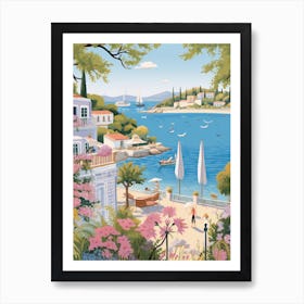 Bodrum Turkey 3 Illustration Art Print