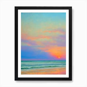 Folly Beach South Carolina Monet Style Art Print