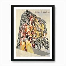 I Want To Break Free Lyrics Book Art Print