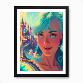 Fantasy Fairytale Girl Art Print