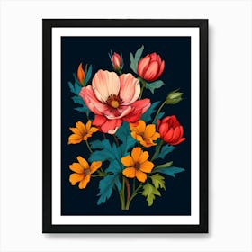 Bouquet Of Flowers 14 Art Print