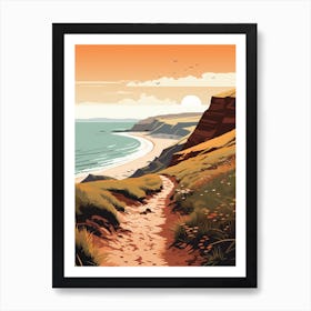 The Wales Coast Path Wales 1 Hiking Trail Landscape Art Print