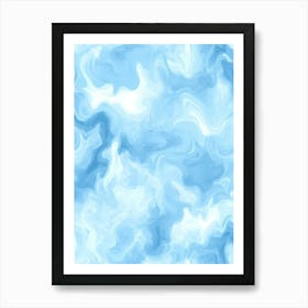 Blue Water Art Art Print