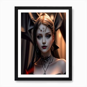 Gothic Beauty 1 Art Print