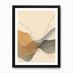 Abstract Wave Canvas Print 1 Art Print