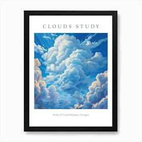 Study Of Clouds Budapest, Hungary 2 Art Print