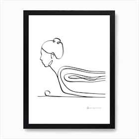 Locust Pose Abstract Art Print