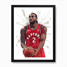 Kawhi Leonard Toronto Raptors Art Print