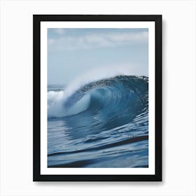 Wave Breaking In The Ocean Art Print