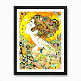 Klimt'S Woman 1 Art Print