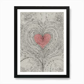 Heart Of Love 4 Art Print