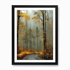 Road In The Forest 9 Art Print