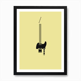 Guitar Art - T Type Art Print