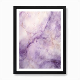 Purple Marble 3 Art Print