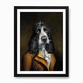 English Charly Cocker Spaniel Pet Portraits Póster