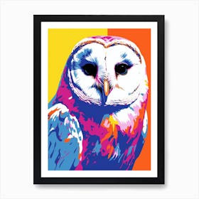 Andy Warhol Style Bird Barn Owl 3 Affiche