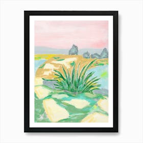 New Mexico Yucca Landscape  Art Print