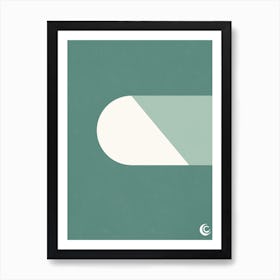 Teal (Portal) Art Print