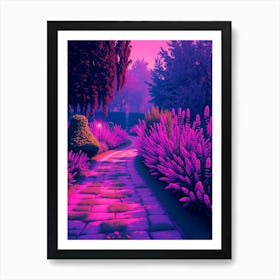 Purple Garden Art Print