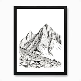 Mountain Range 1 Art Print