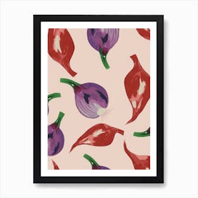 Onion Pattern Illustration 5 Art Print