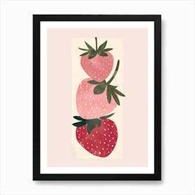 Strawberry Stack Art Print