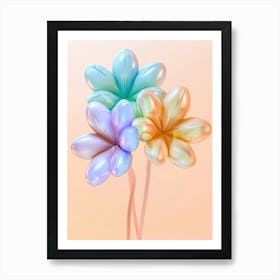 Dreamy Inflatable Flowers Love In A Mist Nigella 2 Art Print