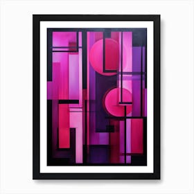 Dynamic Geometric Abstract Illustration 10 Art Print