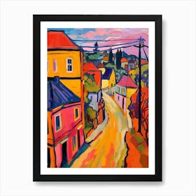 Port Townsend Retro Pop Art 4 Art Print