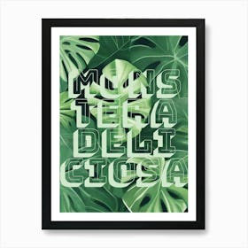 Monstera Deliciosa Plant Art Nature Art Print