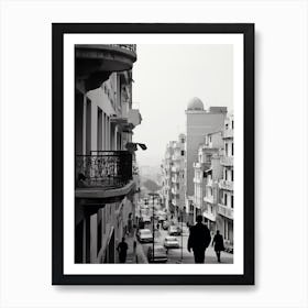 Algiers, Algeria, Mediterranean Black And White Photography Analogue 4 Art Print