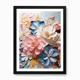 Paper Flowers 9 Art Print