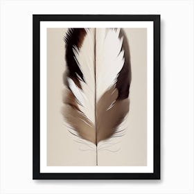 Feather Symbol 1, Abstract Painting Art Print