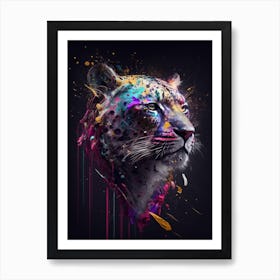 abstract leopard art Art Print