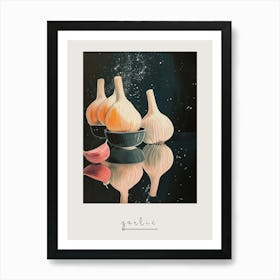 Art Deco Garlic Reflection Poster Art Print