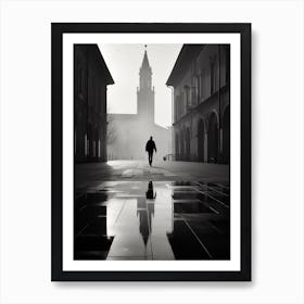Parma, Italy,  Black And White Analogue Photography  2 Art Print