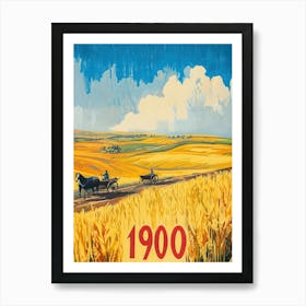 Aihrgdesign A Nostalgic Poster Of The 1900 Countryside Featur 10859182 53e0 4e98 B680 Af566de1dd38 2 Art Print