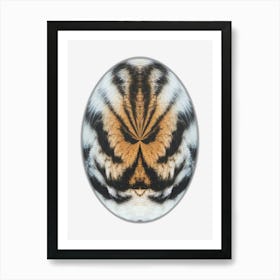 Siberian Tiger Fur Egg Art Print