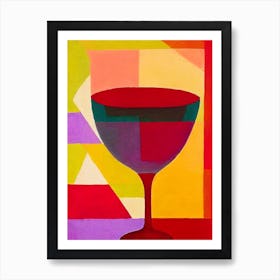 Daiquiri Paul Klee Inspired Abstract Cocktail Poster Art Print