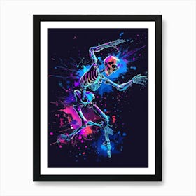 Skeleton Dance 5 Art Print