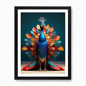 Peacock Art Print