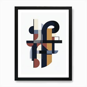 Abstract Geometric Shapes 4 Art Print