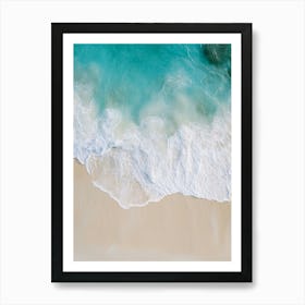 Beach Sand And Water Art Print