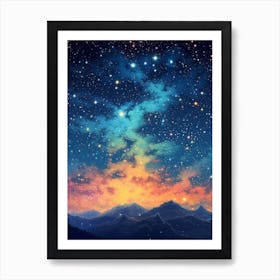 The Celestial Sky 4 Art Print